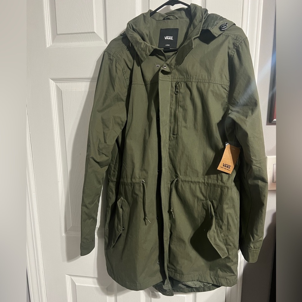 Vans Large Long Jacket Army Green